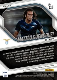 Mattéo Guendouzi - Panini Prizm FIFA Base Set 2025-26, Nr. 118 – Mosaic
