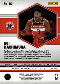 Rui Hachimura - Panini Mosaic Base Set 2020-21, Nr. 161