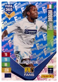 Didier Drogba - Panini Adrenalyn XL FIFA 365 Fan Favourites 2026-27, Nr. 413 – Blue, Insert