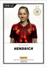 Kathrin Hendrich - Panini DFB-Frauen Team-Set National Debut 2025, Nr. DEB-12 – Insert