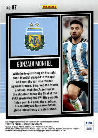 Gonzalo Montiel - Panini Score FIFA Base Set 2022-23, Nr. 97