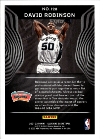David Robinson - Panini Illusions Base Set 2021-22, Nr. 128