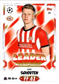 Jerdy Schouten - Topps Match Attax UEFA Club Competitions Leader 2026-27, Nr. 374