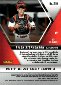 Tyler Stephenson - Panini Mosaic Base Set 2021, Nr. 216 – Rookie Card