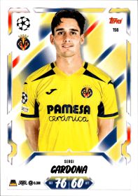 Sergi Cardona - Topps Match Attax UEFA Club Competitions Base Set 2026-27, Nr. 156