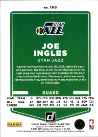 Joe Ingles - Panini Donruss Base Set 2021-22, Nr. 168