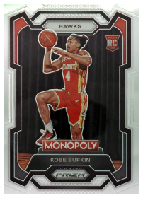 Kobe Bufkin - Panini Prizm Monopoly Base Set 2023-24, Nr. 6 – Rookie Card