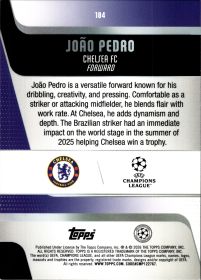 João Pedro - Topps UEFA Club Competitions Base Set 2025-26, Nr. 184