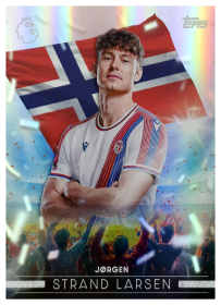 Jørgen Strand Larsen - Topps Flagship Premier League Flying the Flag 2026-27, Nr. FF 12 – Insert