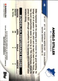 Angelo Stiller - Topps Chrome Bundesliga Base Set 2022-23, Nr. 48