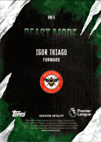 Igor Thiago - Topps Flagship Premier League Beast Mode 2026-27, Nr. BM 6 – Insert