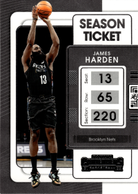 James Harden - Panini Contenders Season Ticket 2021-22, Nr. 64