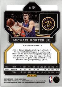 Michael Porter Jr. - Panini Prizm Base Set 2021-22, Nr. 164