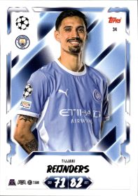 Tijjani Reijnders - Topps Match Attax UEFA Club Competitions Base Set 2026-27, Nr. 34