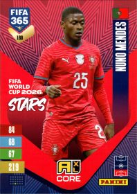 Nuno Mendes - Panini Adrenalyn XL FIFA 365 FIFA World Cup 2026 Stars 2026-27, Nr. 180