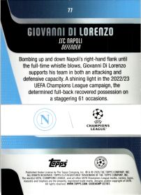 Giovanni Di Lorenzo - Topps UEFA Club Competitions Base Set 2025-26, Nr. 77