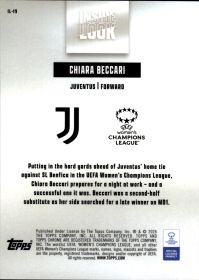 Chiara Beccari - Topps Chrome UEFA Women's Champions League Inside Look 2025-26, Nr. IL-19 – Insert