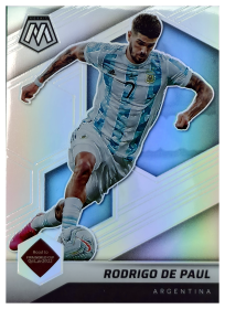 Rodrigo De Paul - Panini Mosaic FIFA Road to World Cup Base Set 2021-22, Nr. 15 – Silver