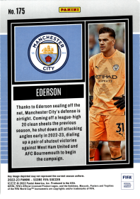 Ederson - Panini Score FIFA Base Set 2022-23, Nr. 175