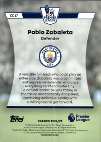 Pablo Zabaleta - Topps Flagship Premier League Chrome Classics 2026-27, Nr. CC 17 – Insert