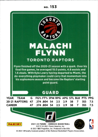 Malachi Flynn - Panini Donruss Base Set 2021-22, Nr. 153