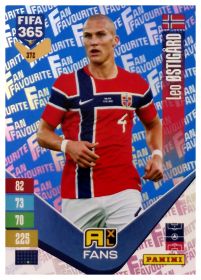 Leo Østigård - Panini Adrenalyn XL FIFA 365 Fan Favourites 2026-27, Nr. 372 – Blue, Insert