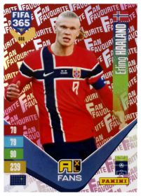 Erling Haaland - Panini Adrenalyn XL FIFA 365 Fan Favourites 2026-27, Nr. 444 – Red, Insert
