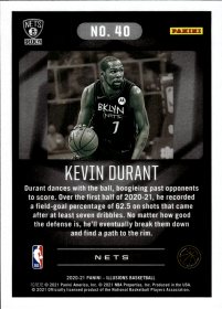 Kevin Durant - Panini Illusions Base Set 2020-21, Nr. 40