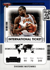 Dikembe Mutombo - Panini Contenders International Ticket 2021-22, Nr. 28
