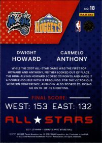 Dwight Howard / Carmelo Anthony - Panini Donruss Optic All Stars 2021-22, Nr. 18