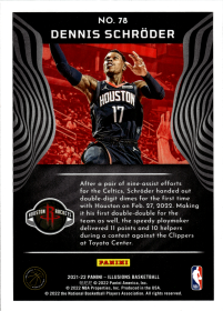 Dennis Schröder - Panini Illusions Base Set 2021-22, Nr. 78