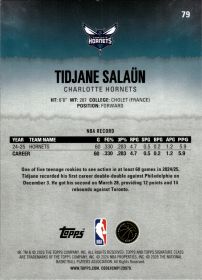 Tidjane Salaün - Topps Signature Class Base Set 2025-26, Nr. 79