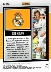 Toni Kroos - Panini Score FIFA Base Set 2022-23, Nr. 153