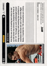 Nick Diaz - Panini Chronicles UFC Luminance 2022, Nr. 153
