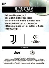Khéphren Thuram - Topps Finest UEFA Club Competitions Base Set 2025-26, Nr. 337
