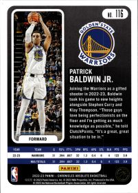 Patrick Baldwin Jr. - Panini Chronicles Absolute 2022-23, Nr. 116 – Rookie Card