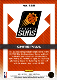 Chris Paul - Panini Recon Base Set 2021-22, Nr. 126 – Holo