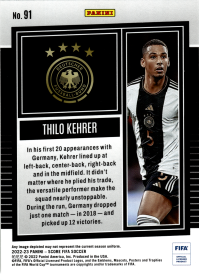 Thilo Kehrer - Panini Score FIFA Base Set 2022-23, Nr. 91