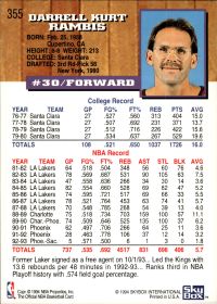 Kurt Rambis - NBA Hoops Base Set 1993-94, Nr. 355