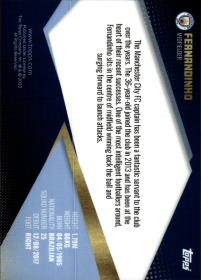 Fernandinho - Topps Manchester City Team Set Manchester, England 2021-22