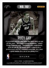 Rudy Gay - Panini Illusions Base Set 2020-21, Nr. 92