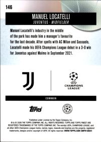 Manuel Locatelli - Topps Finest UEFA Club Competitions Base Set 2025-26, Nr. 146