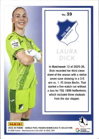 Laura Dick - Panini Frauen-Bundesliga TC Collection Base Set 2025-26, Nr. 39