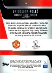 Fridolina Rolfö - Topps Chrome UEFA Club Competitions Base Set 2025-26, Nr. 75