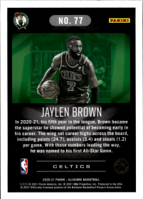 Jaylen Brown - Panini Illusions Base Set 2020-21, Nr. 77