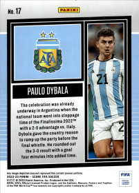 Paulo Dybala - Panini Score FIFA Base Set 2022-23, Nr. 17