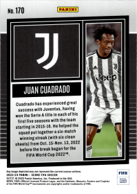 Juan Cuadrado - Panini Score FIFA Base Set 2022-23, Nr. 170