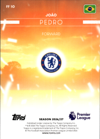 João Pedro - Topps Flagship Premier League Flying the Flag 2026-27, Nr. FF 10 – Insert