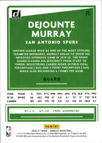 Dejounte Murray - Panini Donruss Base Set 2020-21, Nr. 73