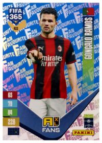 Gonçalo Ramos - Panini Adrenalyn XL FIFA 365 Fan Favourites 2026-27, Nr. 422 – Blue, Insert